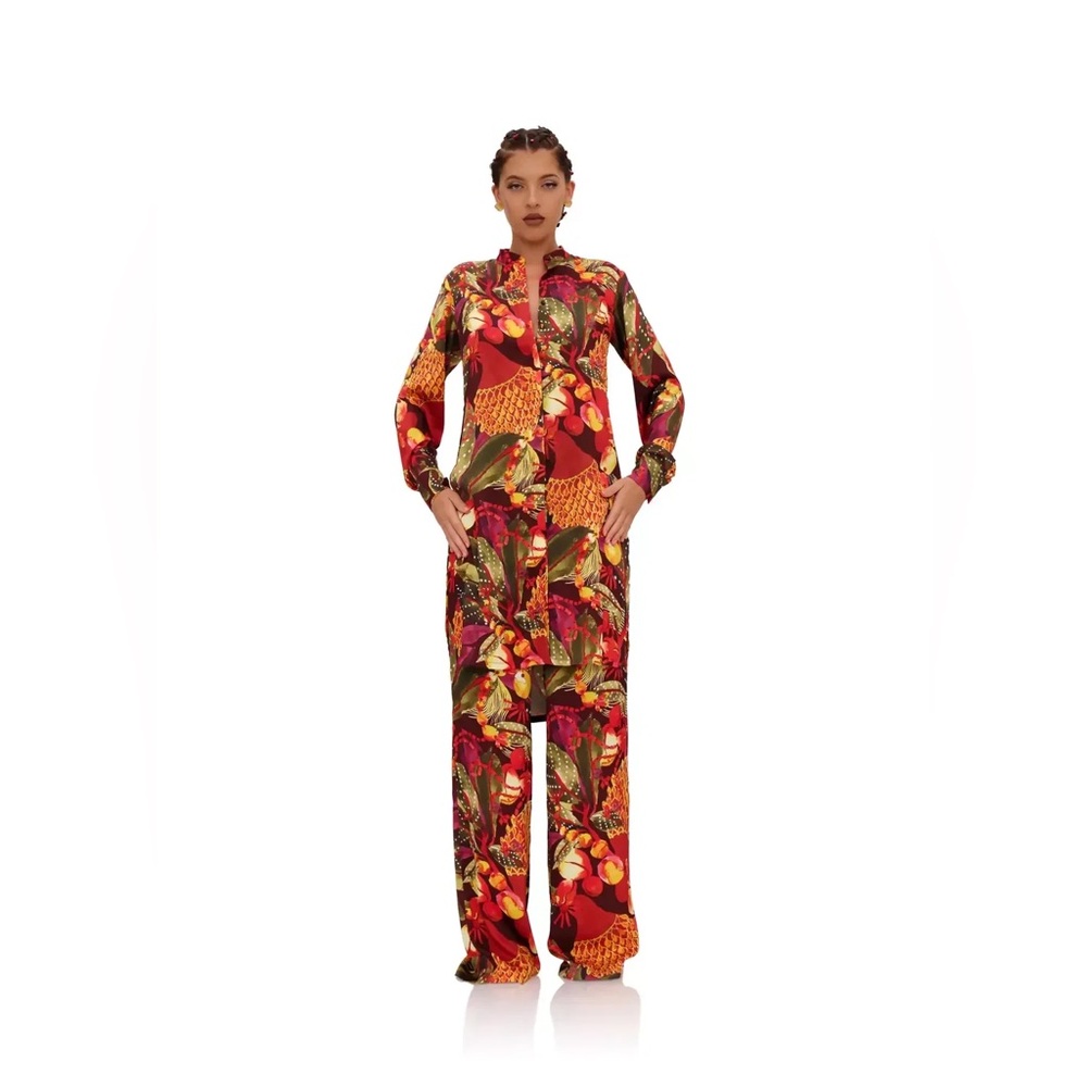 Andrea Iyamah Uchi Tunic and Pants SET in Kola Print NWT